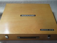 1970's original wooden Meccano No. 9 storage box