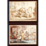 JAMES GILLRAY- 'HARMONY BEFORE MATRIMONY' AND 'MATRIMONIAL HARMONICS', PRINTS, SIGNED LOWER LEFT,