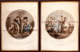 ANGELICA KAUFFMAN- 'CUPID'S REVENGE' AND 'CUPID DISARMED BY THE GRACES', PRINTS, SIGNED LOWER