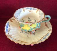 FINE MEISSEN CUP AND SAUCER