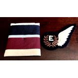 RAF ENGINEERS EPAULETTE AND ENGINEER'S WINGED INSIGNIA (EMBROIDERED)