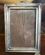 SILVER PHOTOGRAPH FRAME, BIRMINGHAM 1917, GLASS SIZE APPROXIMATELY 14 x 9.5cm