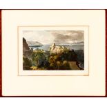 W FOREST- 'CASTLE URQUHART LOCH NESS' COLOUR PRINT, SIGNED LOWER RIGHT, FRAMED AND GLAZED,