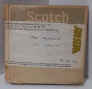 Scotch Tape box marked Paul McCartney 20a Kingsway contain Reel to Reel tape with various sound