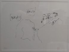 John Lennon limited edition Bagism print signed by Yoko size approx. 28? x 33?