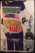 Mods & Rockers The Beatles UK One Sheet film poster 1965