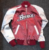 America silk promotional bomber jacket size Large