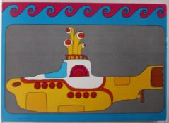 The Beatles Yellow Submarine Original Large Postcard 1968 USA