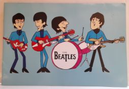 The Beatles Cartoon cover UK tour programme with poster 3rd December to 12th December 1965