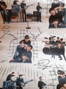 Partial roll of original Beatles wallpaper UK c.1964