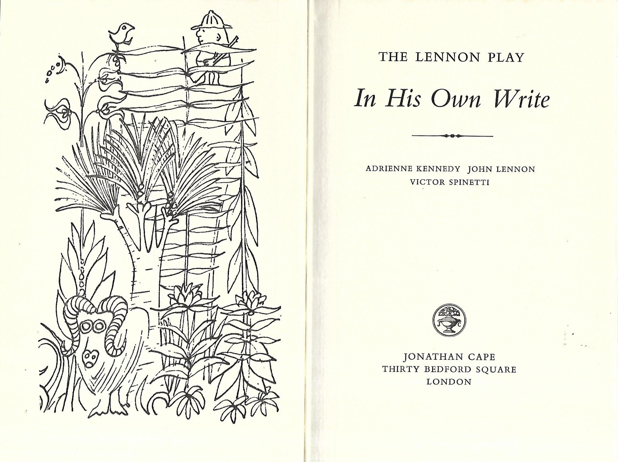 John Lennon The Play In His Own Write first published 1968 by Jonathan Cape - Image 2 of 2