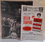 Small collection of Helen Shapiro memorabilia including signature