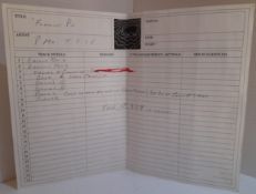 Paul McCartney?s Hog Hill Mill Recording Studio sheet for Flaming Pie with 8 lines of recording