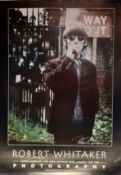 George Harrison Way Out poster signed by Robert Whitaker size approx. 23?x33?