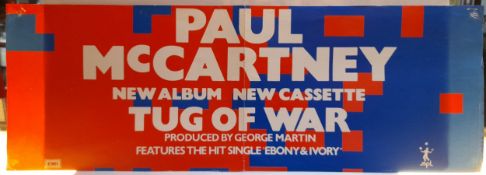 Paul McCartney two Tug of War promotional posters both in used condition