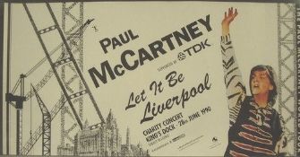Paul McCartney Let It Be Liverpool Billboard Concert Poster approx. 12ft x 18ft