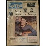 Combo magazine signed on the front by Frankie Thanks Gerry (Marsden)