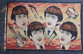 Belgium Beatles rug size approx. 33?x 22? c.1964