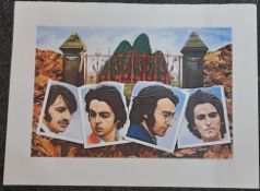 Beatles Strawberry Fields original limited edition print by artist Maurice Cockrill signed and
