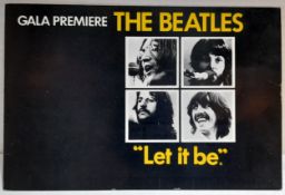 Invitation to the Gala premiere of The Beatles Let It Be Wednesday 20th May 1970