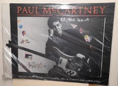 Paul McCartney All The Best promotional 3D display board size approx. 25? x 35?