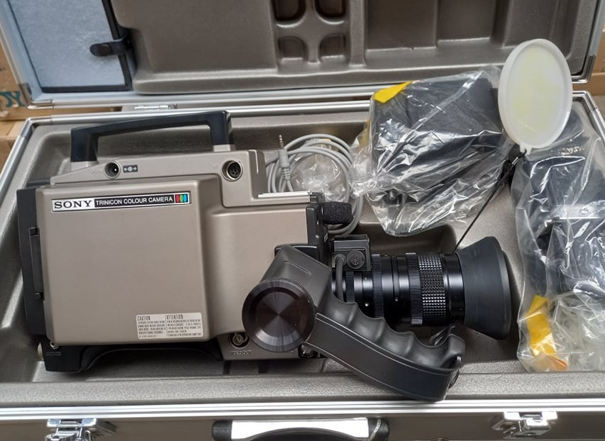 Sony Trinicon Colour Video Camera Complete with flight case and accessories formerly the property of