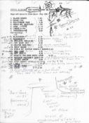 Collection of paper work some with additional notations with regards The Beatles Anthology album