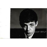 Paul McCartney photograph stamped Proof Only on front. Early 1962 unused NEMS promotional