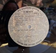 America two 12? acetates one Pye Recording Studio double sided featuring Harbour Lp and one 12?