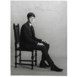 Astrid Kirchherr photograph of Paul McCartney sold at NEMS Liverpool signature on the front is by