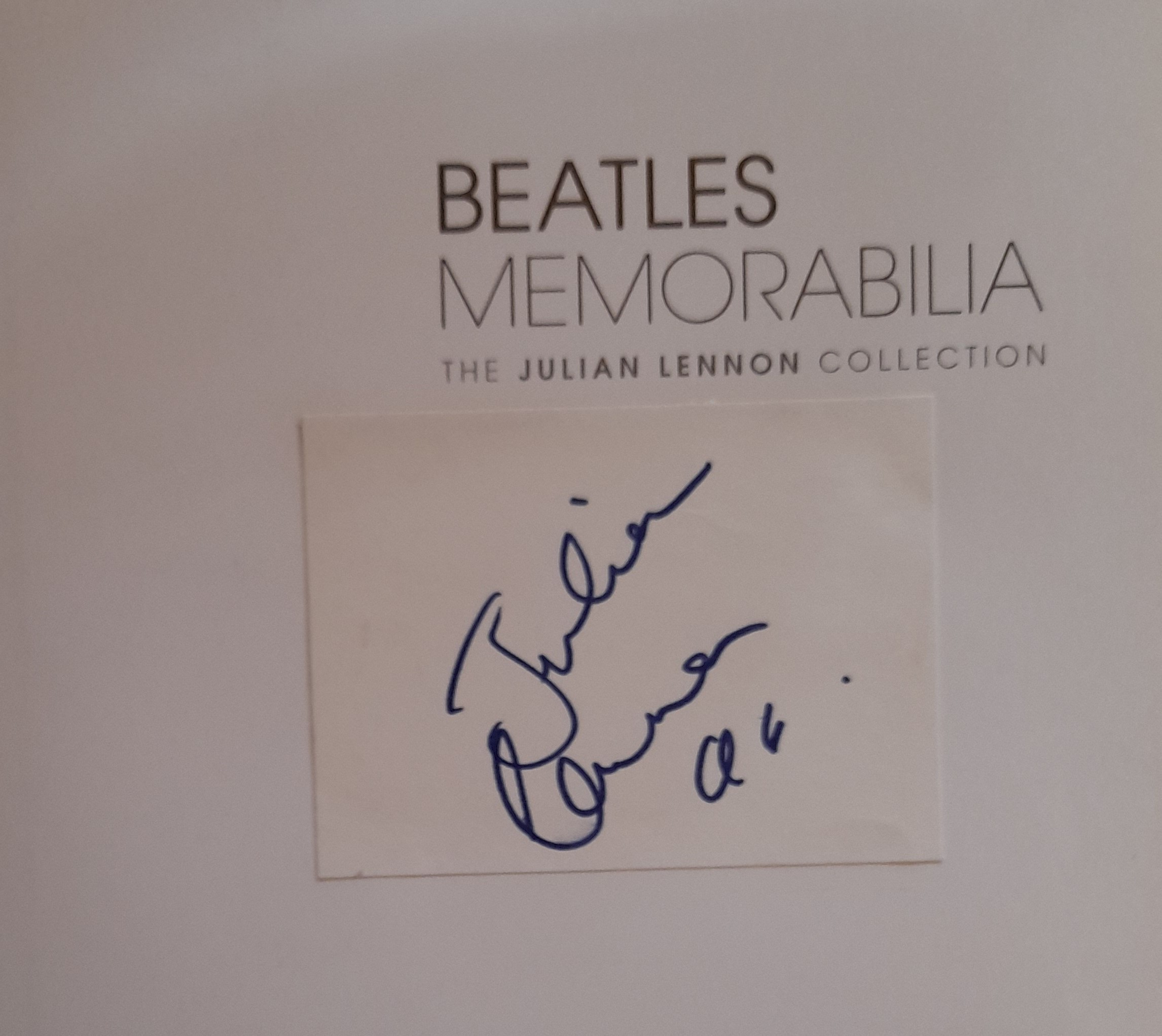 Julian Lennon Beatles Memorabilia book with book plate signature - Image 2 of 2