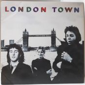 Wings London Town LP with gold stamp on reverse top left Property Of EMIR Demonstration Only Not For