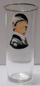 Dutch drinking glass features a picture of Ringo Starr c1964