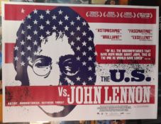 Four John Lennon The U.S vs John Lennon UK 1 sheet Film posters in original mailing tube