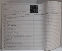 Paul McCartney?s Hog Hill Mill Recording Studio sheet for Is It Raining In London with 24 lines of