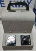Bell & Howell Phase 50 cycle Transformer with Bell & Howell Model 640 Filmosound projector and