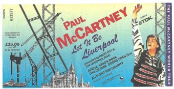 Paul McCartney Let It Be Liverpool Concert Ticket and Wembley Arena Ticket