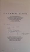 British Airways menu signed by Stella McCartney