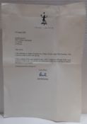 MPL Padded Envelope containing letter to Geoff Emerick which reads ?I am enclosing a couple of