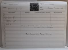 Paul McCartney?s Hog Hill Mill Recording Studio sheet for Inebriation by Brodski Quartet with an