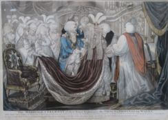 Framed polychrome print - The marriage ceremony of the Prince and Princess of Wales, published by