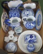 Parcel of various Blue and White china including some Oriental patterns