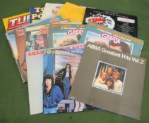 Small parcel of vinyls records including ABBA etc