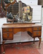 20th century mirror back dressing table. Approx. 151cm H x 117cm W x 48cm D