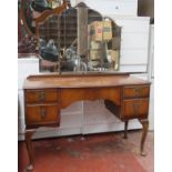 20th century mirror back dressing table. Approx. 151cm H x 117cm W x 48cm D