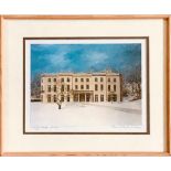 GERALD RICKARDS- 'HAIGH HALL WINTER', PRINT, SIGNED LOWER RIGHT, APPROXIMATELY 15 x 20cm