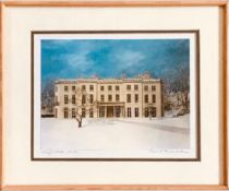 GERALD RICKARDS- 'HAIGH HALL WINTER', PRINT, SIGNED LOWER RIGHT, APPROXIMATELY 15 x 20cm