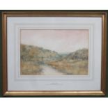 J. Smith - Late Victorian framed watercolour, titled 'On the githan at bridge of Blairf', signed and