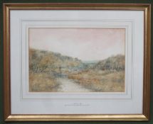 J. Smith - Late Victorian framed watercolour, titled 'On the githan at bridge of Blairf', signed and