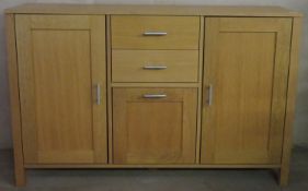 20th century light oak sideboard